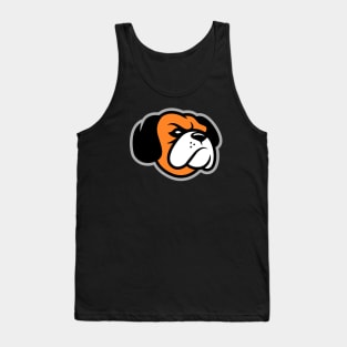 Beast Bulldog Baseball Mascot Fan T-Shirt: Unleash Your Team Spirit with a Fierce Bulldog Design! Tank Top